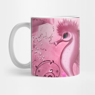 Wonderful harp with little seahorse Mug